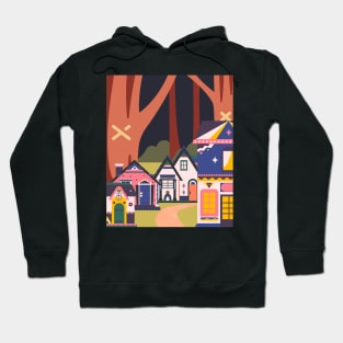 Little town in the forest Hoodie